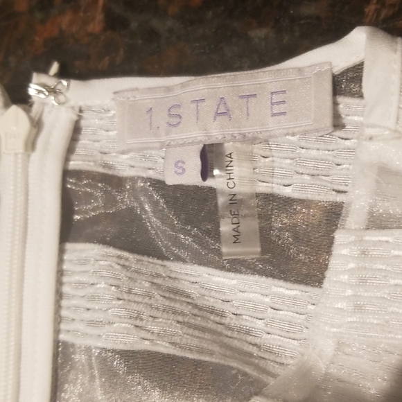 EUC 1. State Striped Sheer Box Shirt - Picture 3 of 5